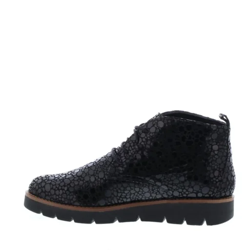 Cypres Lyncke Dames Veterschoen Black Capel