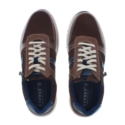 Cypres Wester Heren Sneaker Waxy Crunch Brandy