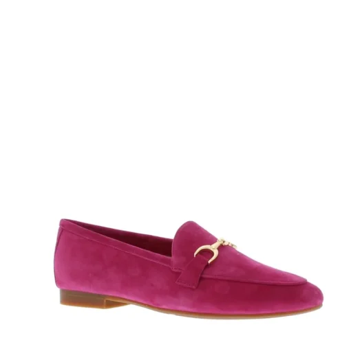 Di Lauro Odeth-1 Loafer bit Fuxia Sheep Suede