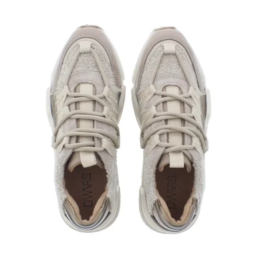 Dwrs Los Angeles Dames Sneaker Terry Taupe 8001
