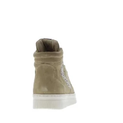 Maruti Mona Dames Mid Sneaker Suede Beige Pixel Off White
